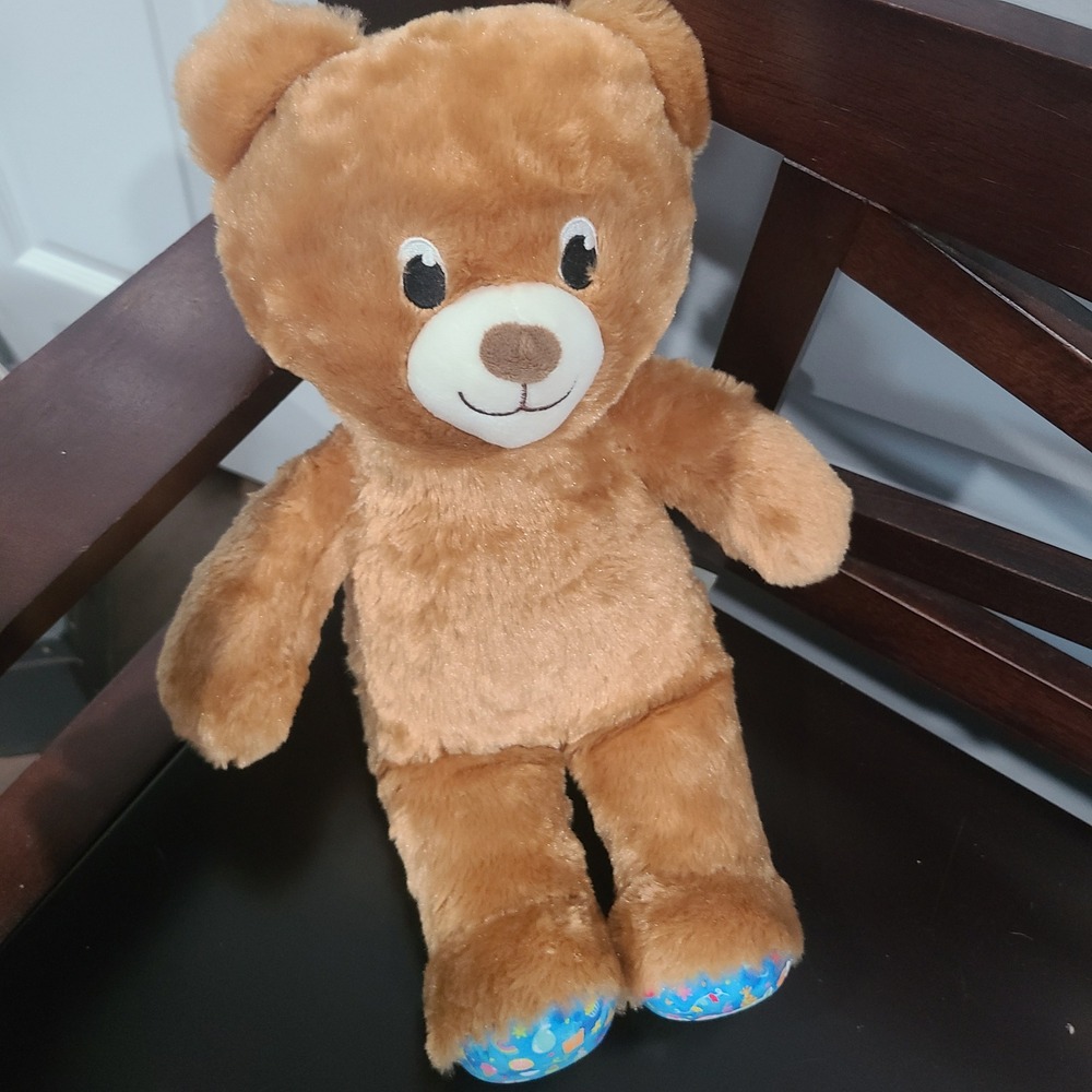 Build-A-Bear Workshop Birthday Treat Bear‎ Tan Plush 16 inch Happy Birthday Paws